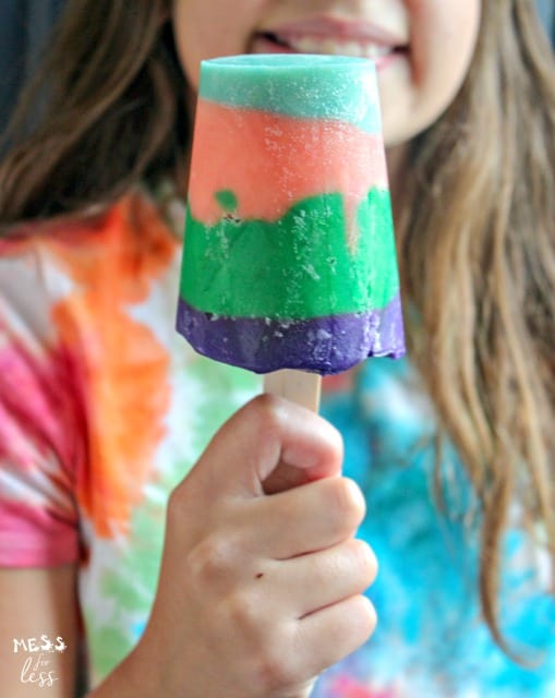 rainbow popsicles