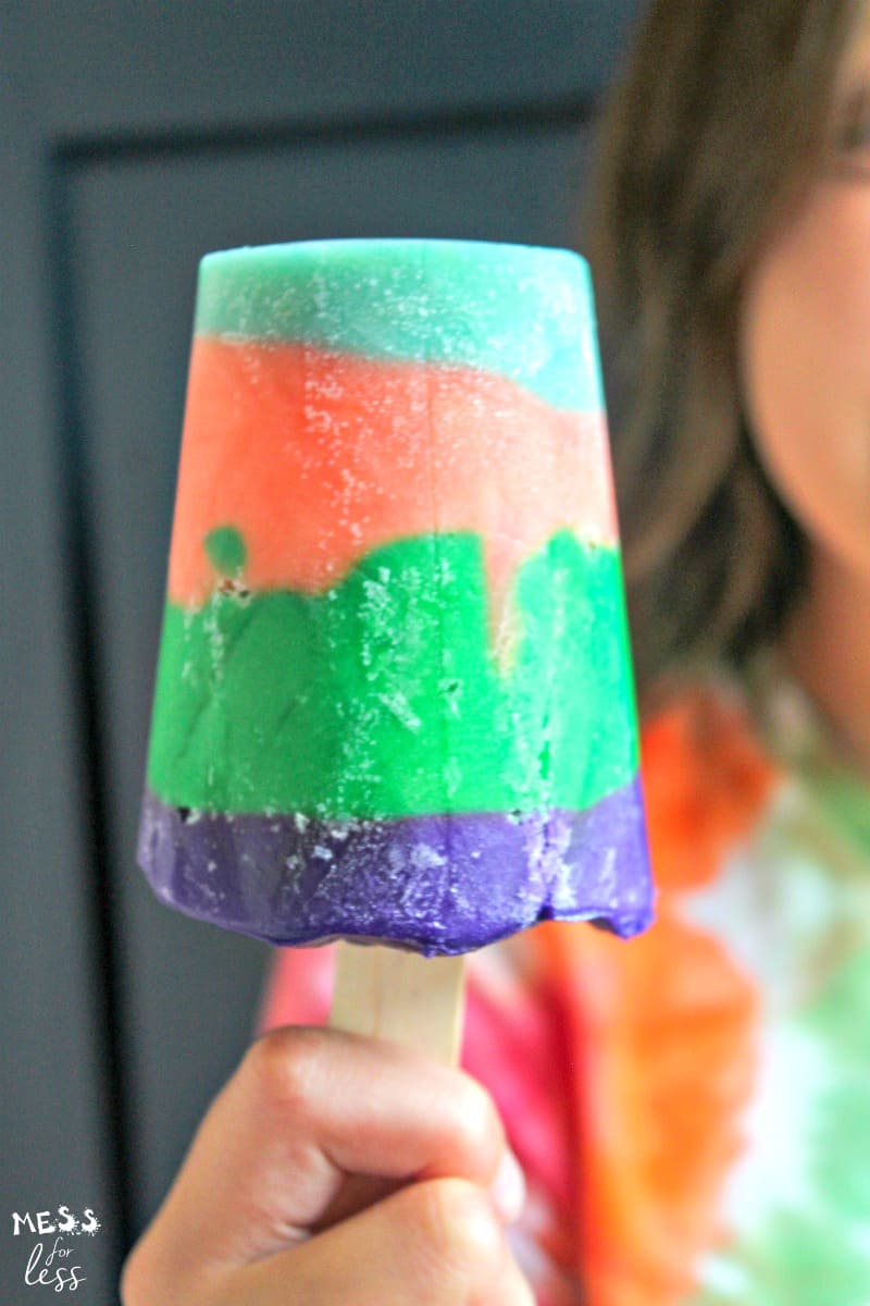 rainbow popsicles