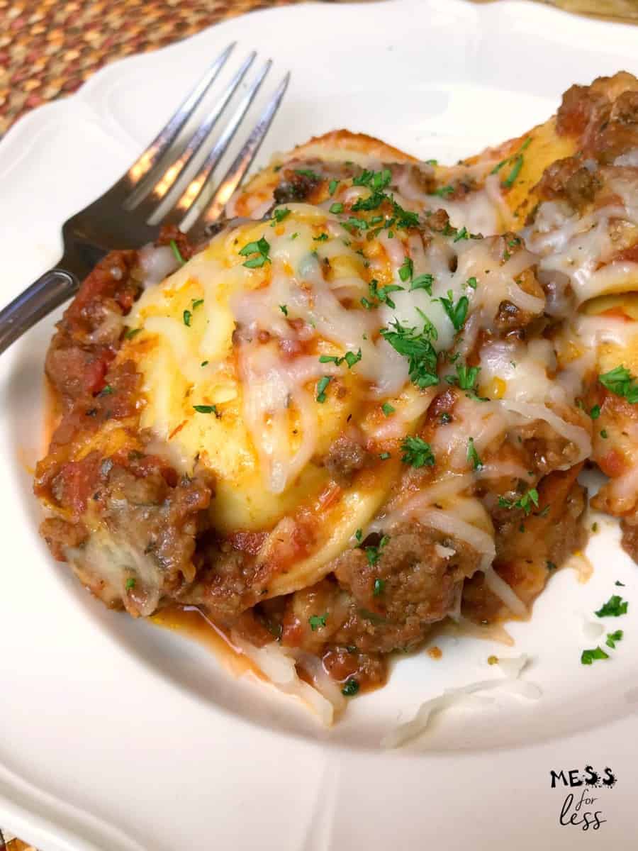 Ravioli Lasagna in the Crock Pot