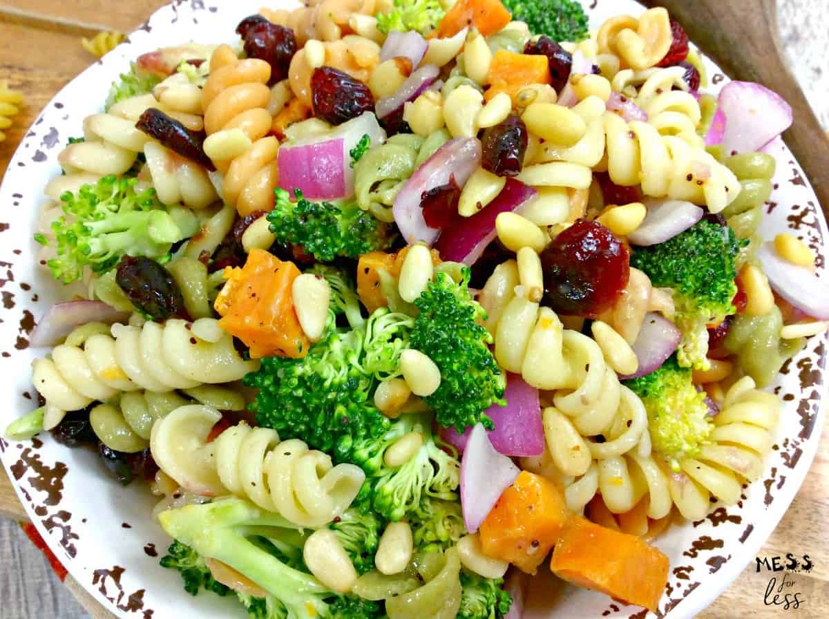 weight watchers pasta salad with sweet potatoes