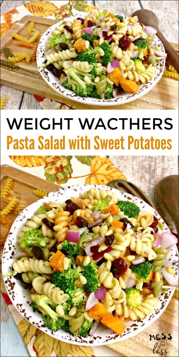 Weight Watchers Pasta Salad with Sweet Potatoes