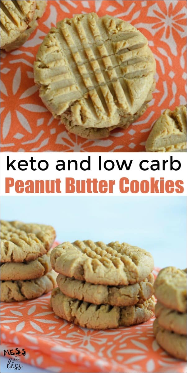 These Keto Peanut Butter Cookies are a great once in a while treat to keep you on program while satisfying a cookie craving.