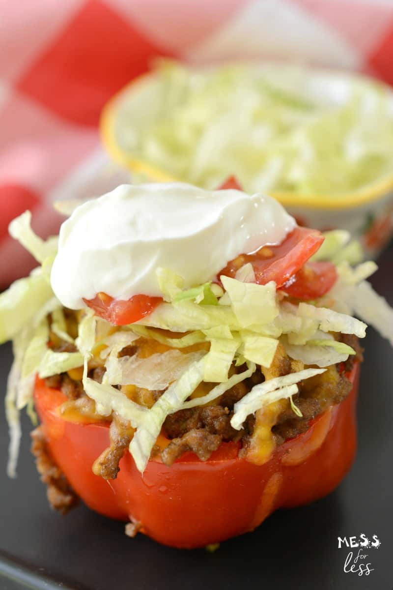 Taco Stuffed Peppers (Keto, Low Carb)