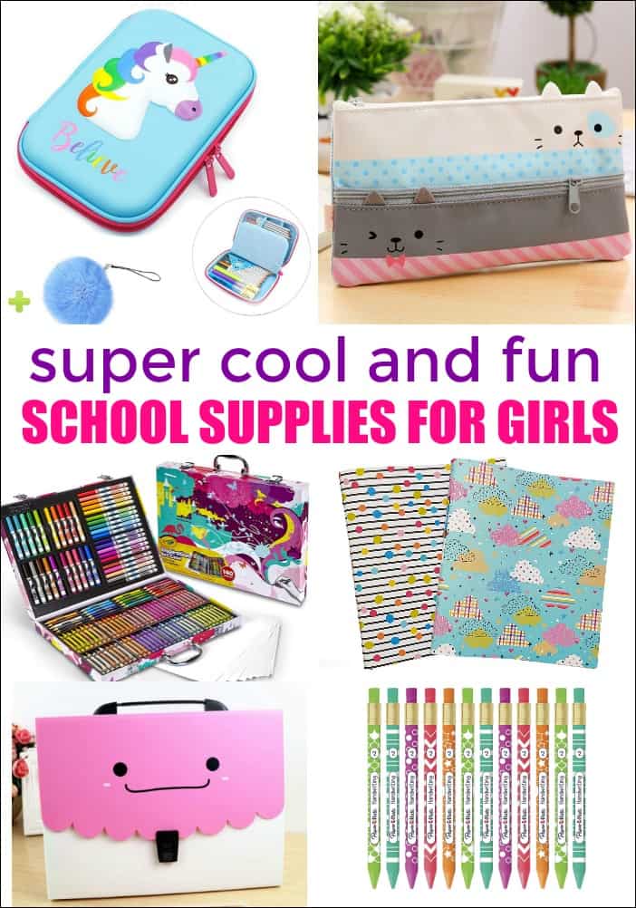 Here are some adorable school supplies for girls sure to send your girl back to school in style.