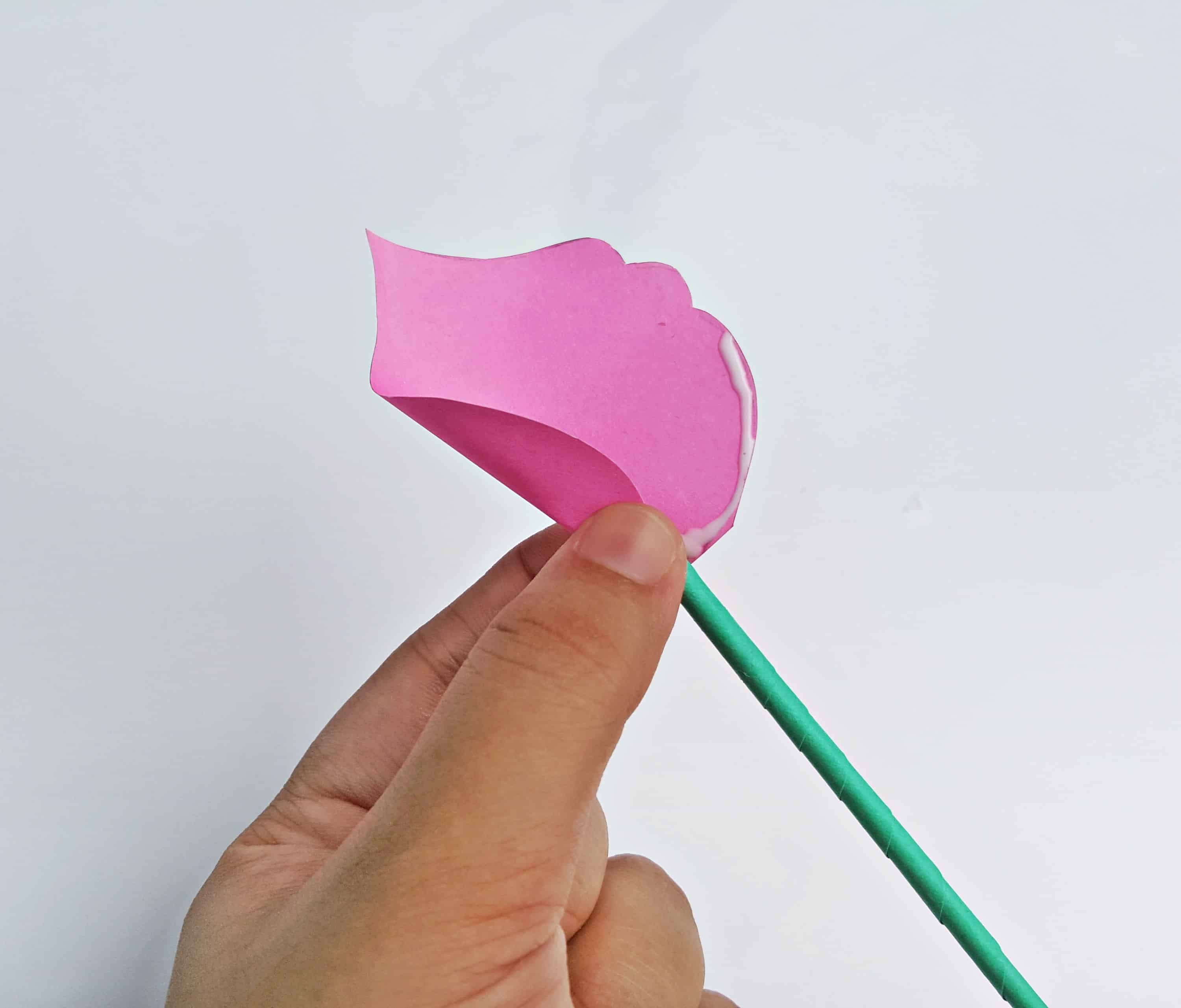 making a paper flower