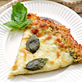 Keto Pizza with Chicken Crust and Pesto 13 blog