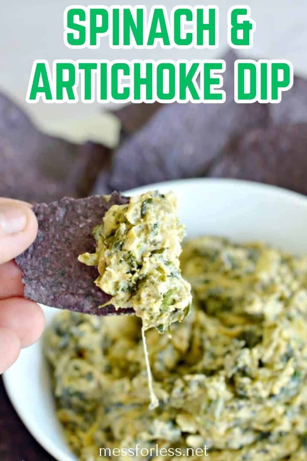 Baked Spinach Artichoke Dip pin