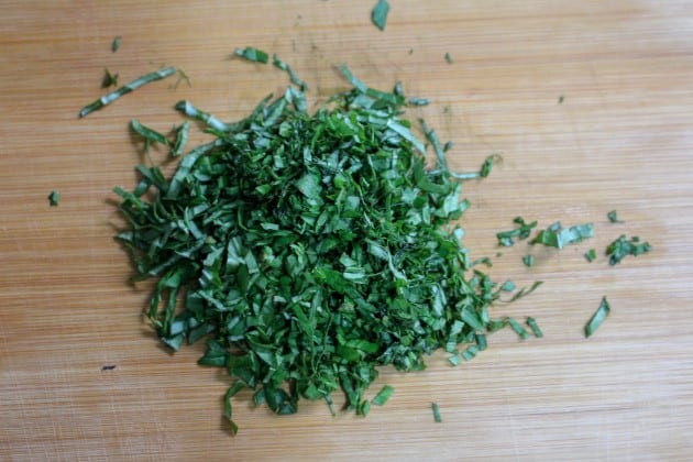 chopped basil