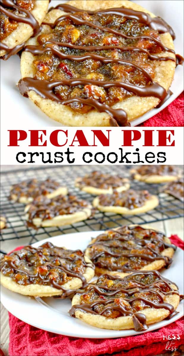 These Pecan Pie Crust Cookies may look complicated, but thanks to a supermarket shortcut, they are as easy as pie to make. These cookies pack all the flavors that you love in pecan pie into a delicious cookie.