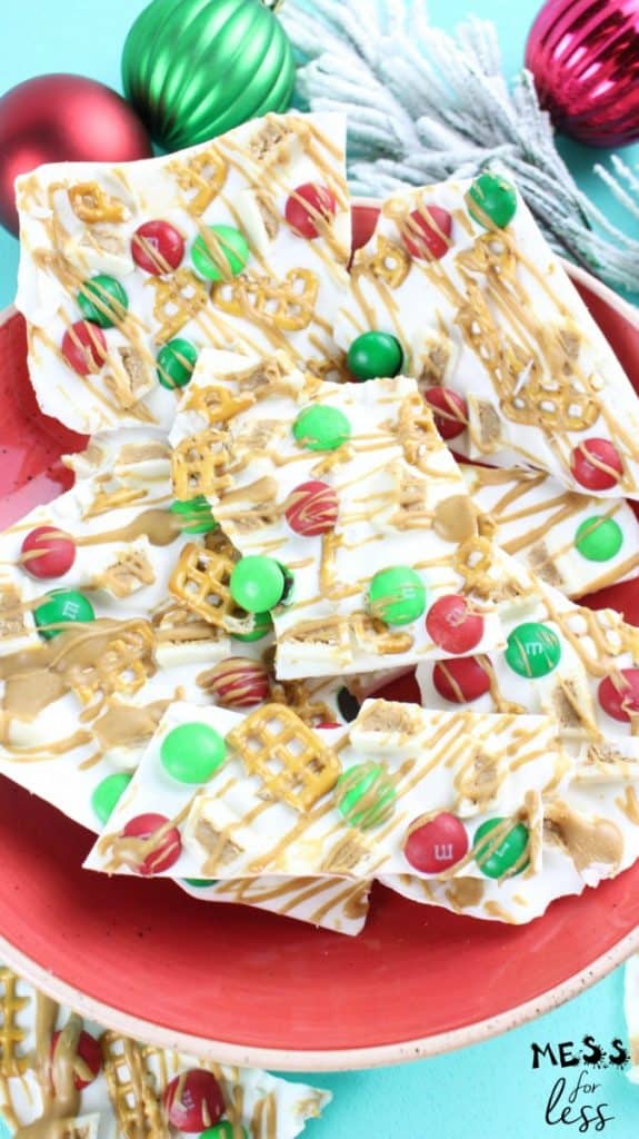 White Chocolate Pretzel Bark Recipe Mess for Less