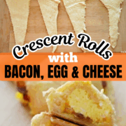 bacon egg and cheese crescent rolls
