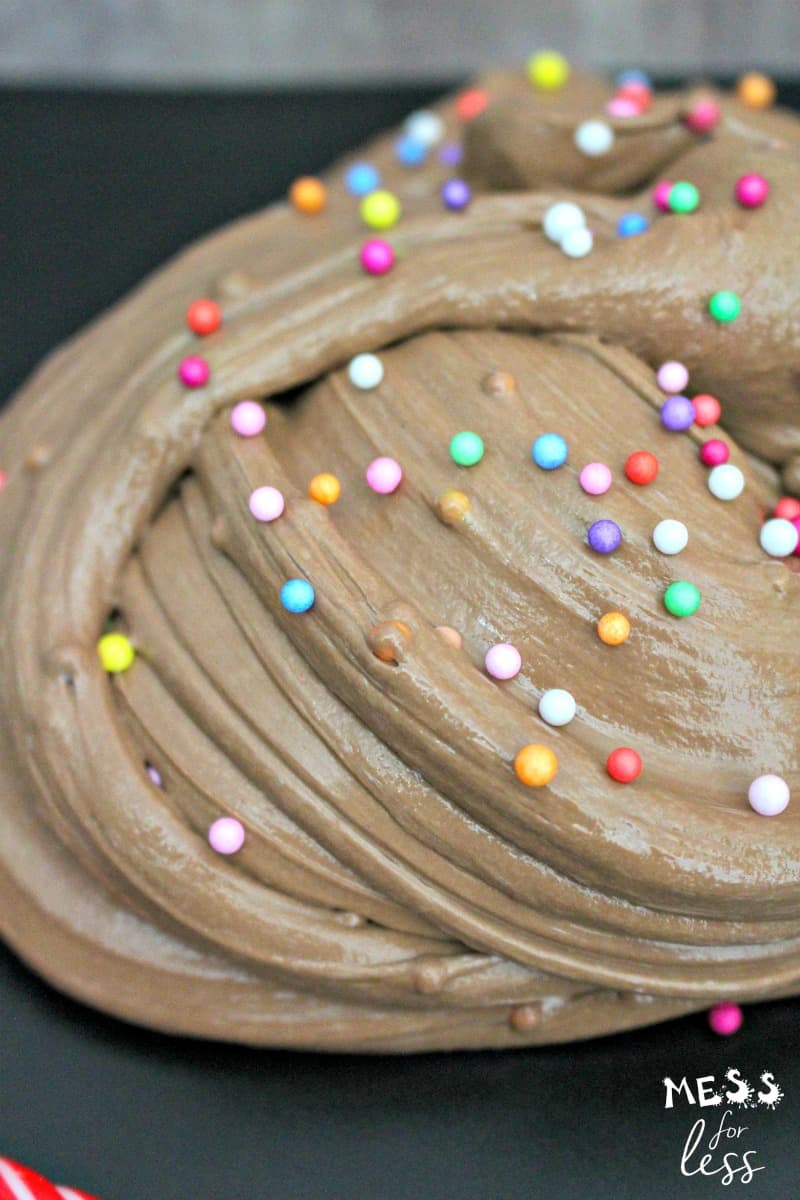 chocolate birthday cake slime