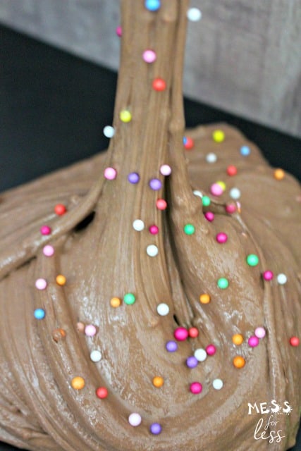 chocolate birthday cake slime
