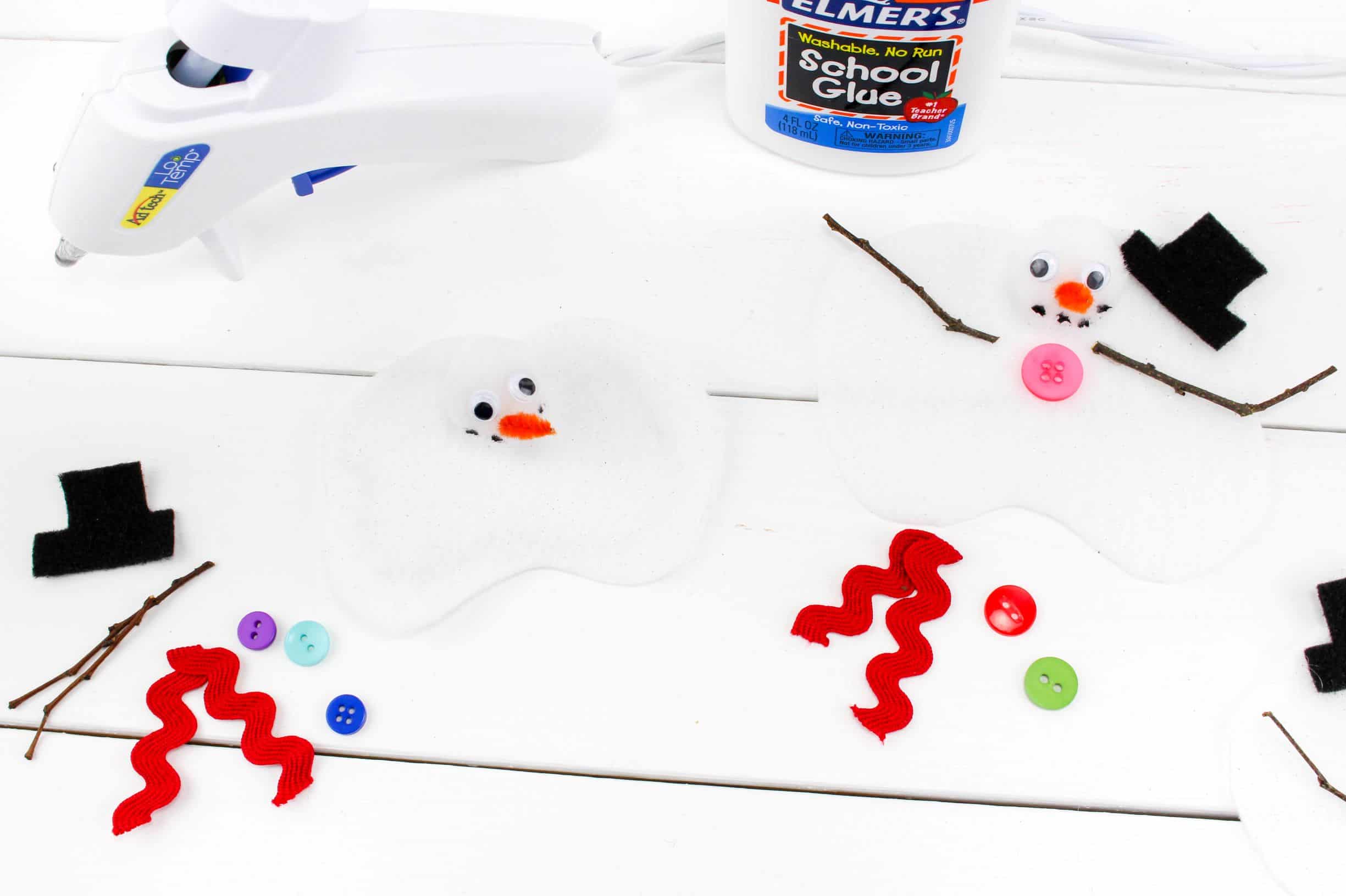 felt melting snowmen