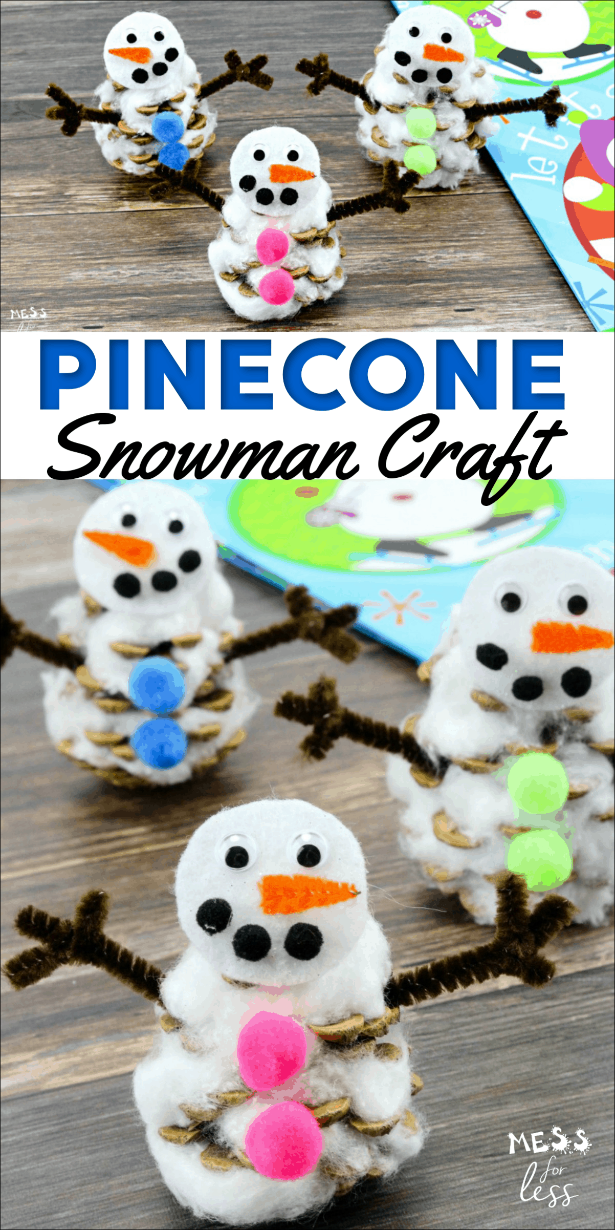 Pop Up Melting Snowman Craft for Kids