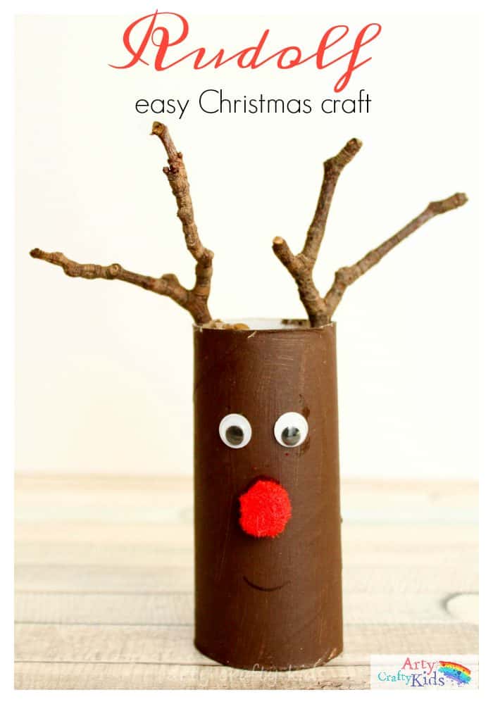 Easy Paper Roll  Rudolph