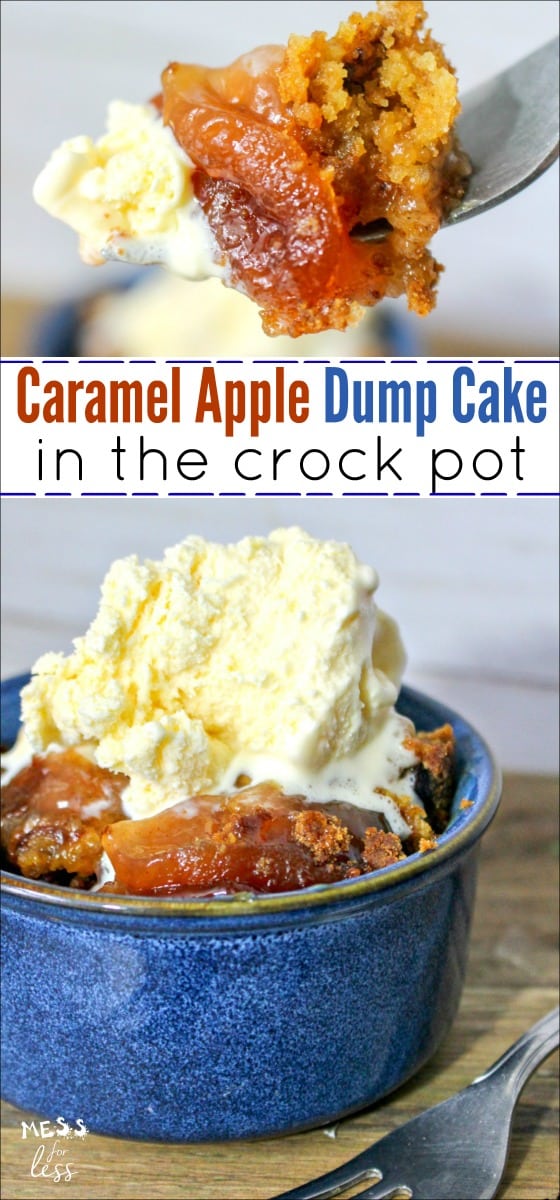 You probably know that a crock pot makes dinner prep a breeze, but did you know you can also use it to make simple and delicious desserts? This Crock Pot Apple Dump Cake with Salted Caramel is one of the easiest desserts you can make. 