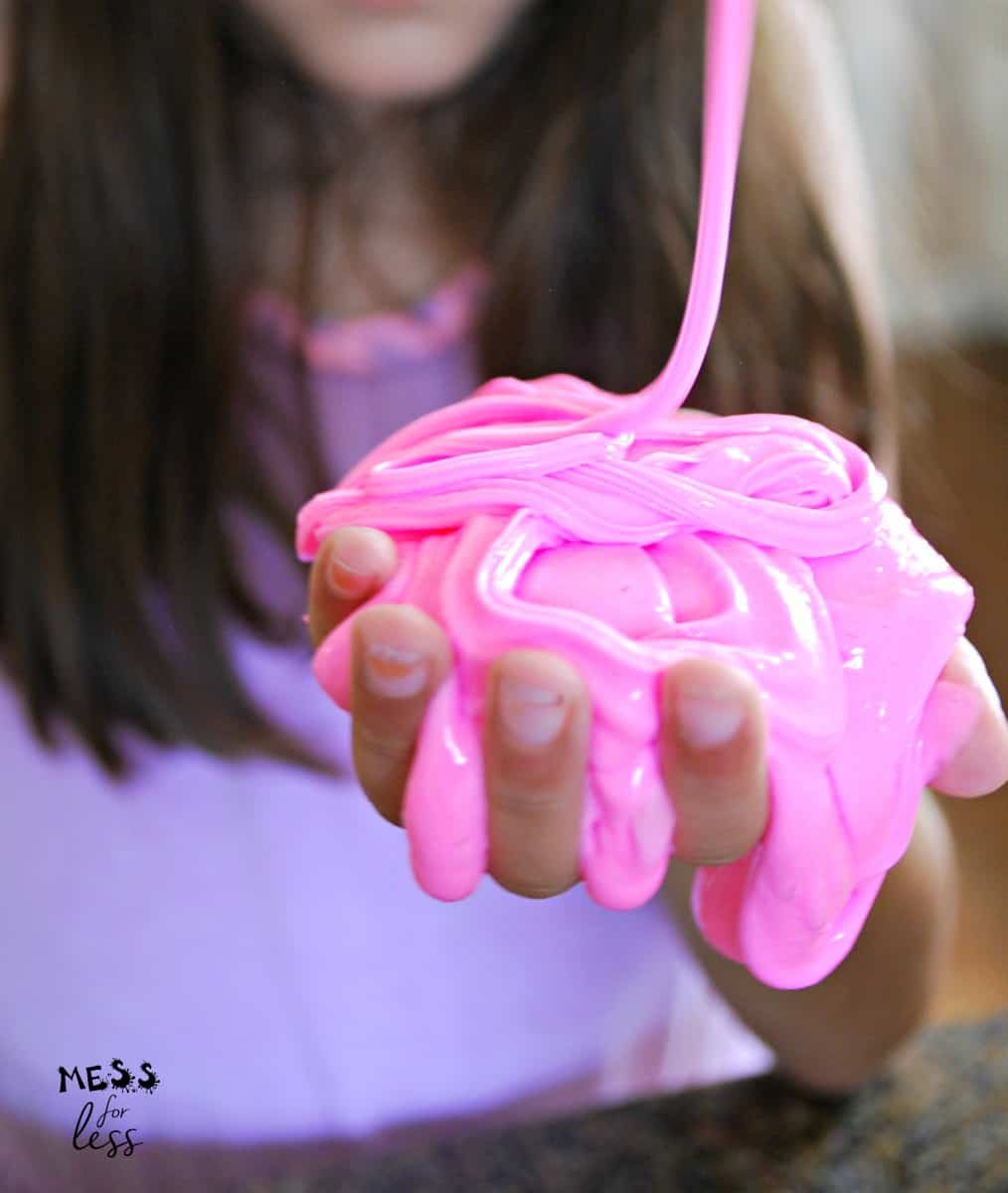 pink fluffy slime