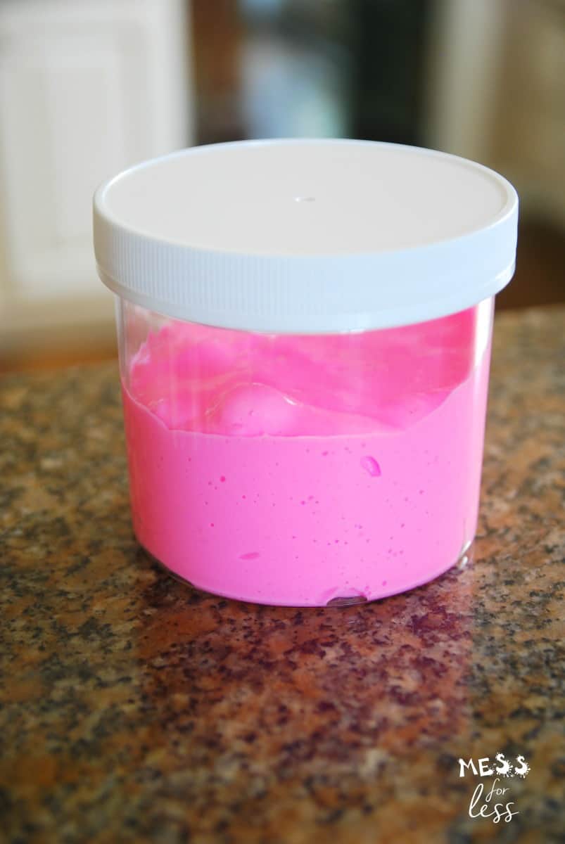 slime in a container