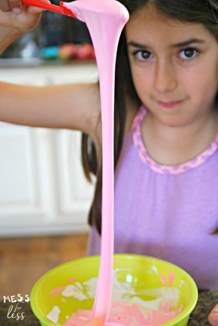 child making slime