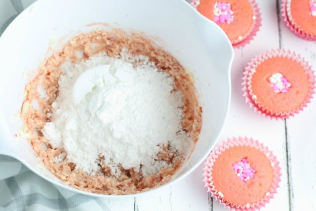 valentines cupcake batter