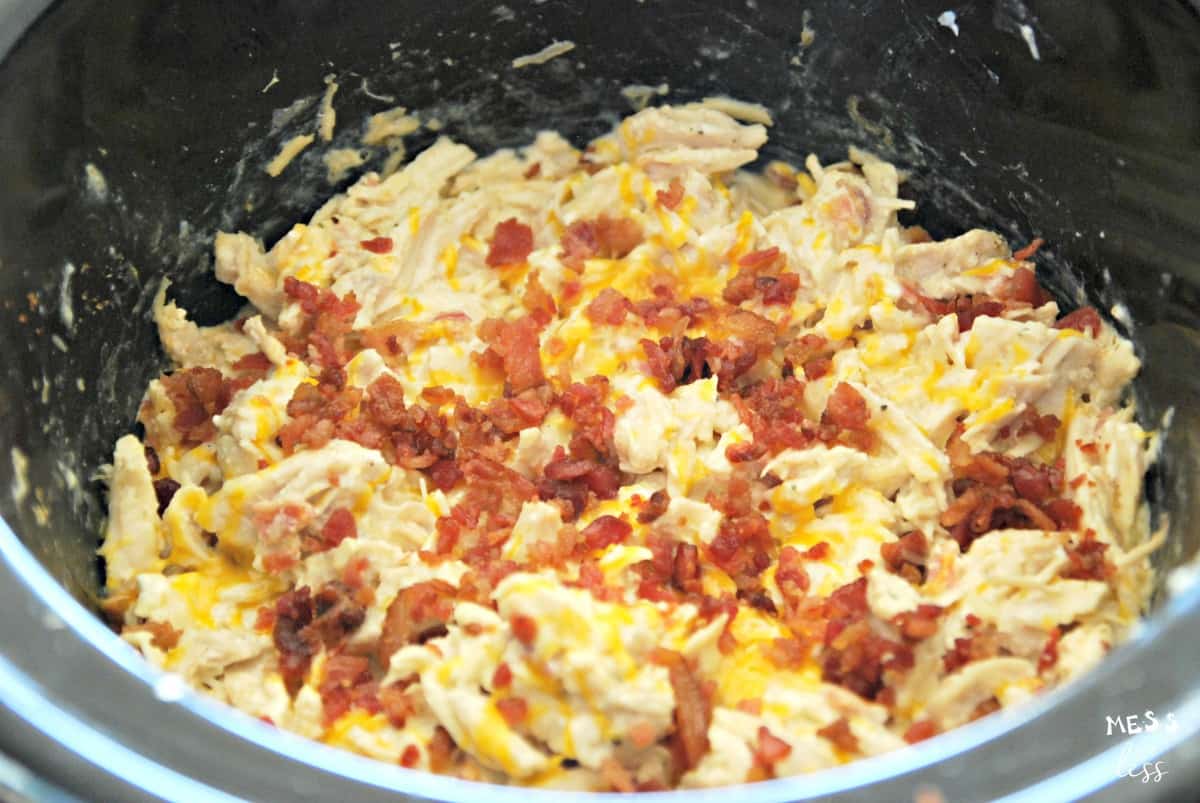 creamy chicken with bacon and cheese