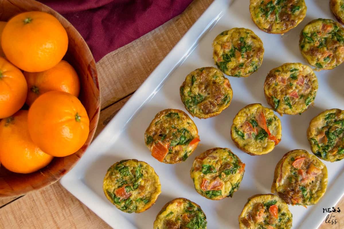 weight watchers egg muffins and oranges