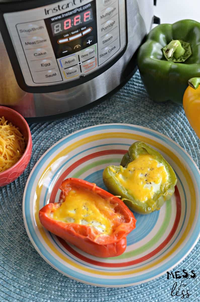 I love this recipe for Keto Instant Pot Egg Stuffed Peppers because it breathes new life into traditional eggs. Plus, these eggs are made in the Instant Pot which makes them super easy to prepare.  #keto #lowcarb #ketorecipes #lowcarbrecipes