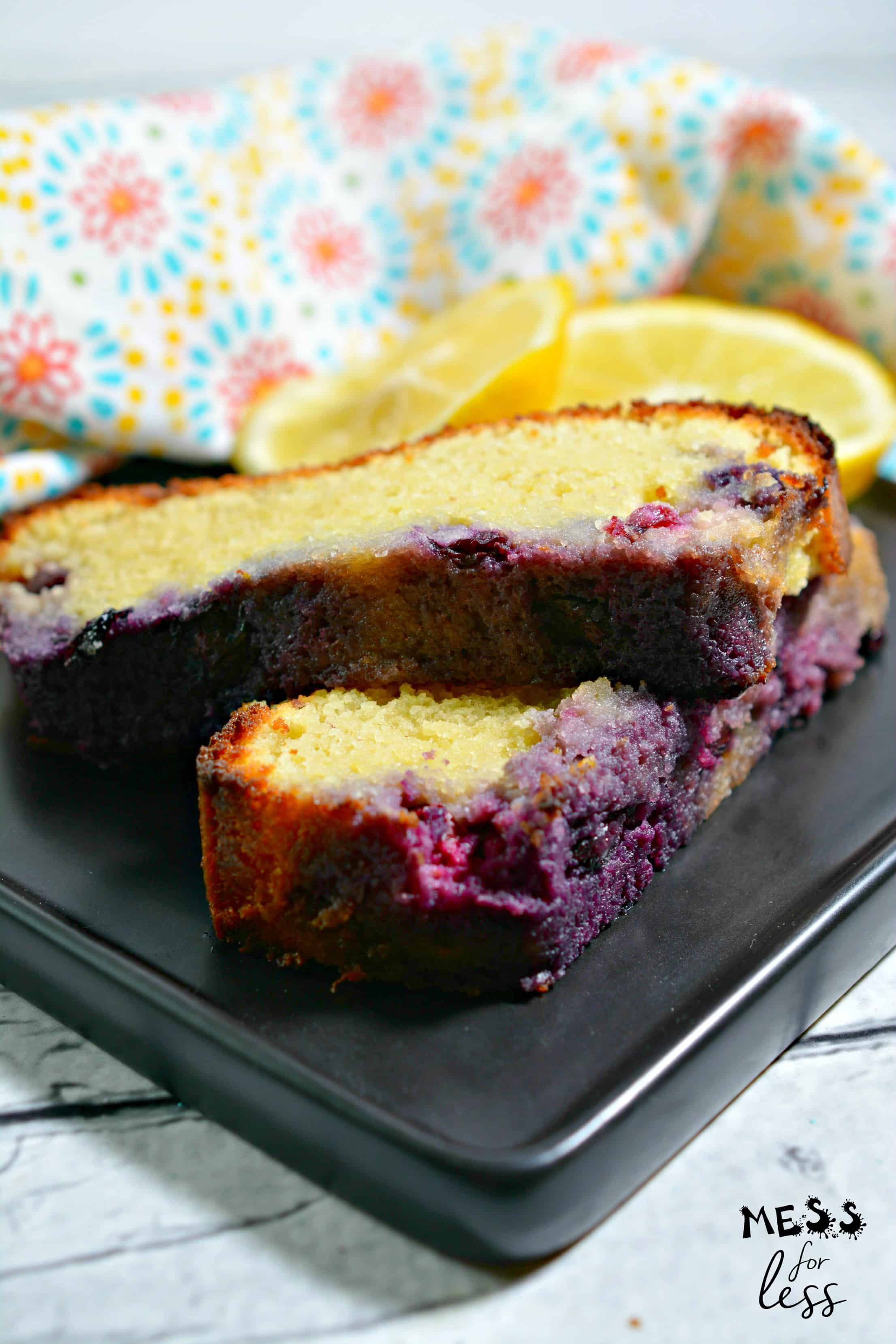 Keto Low Carb Lemon Blueberry Bread