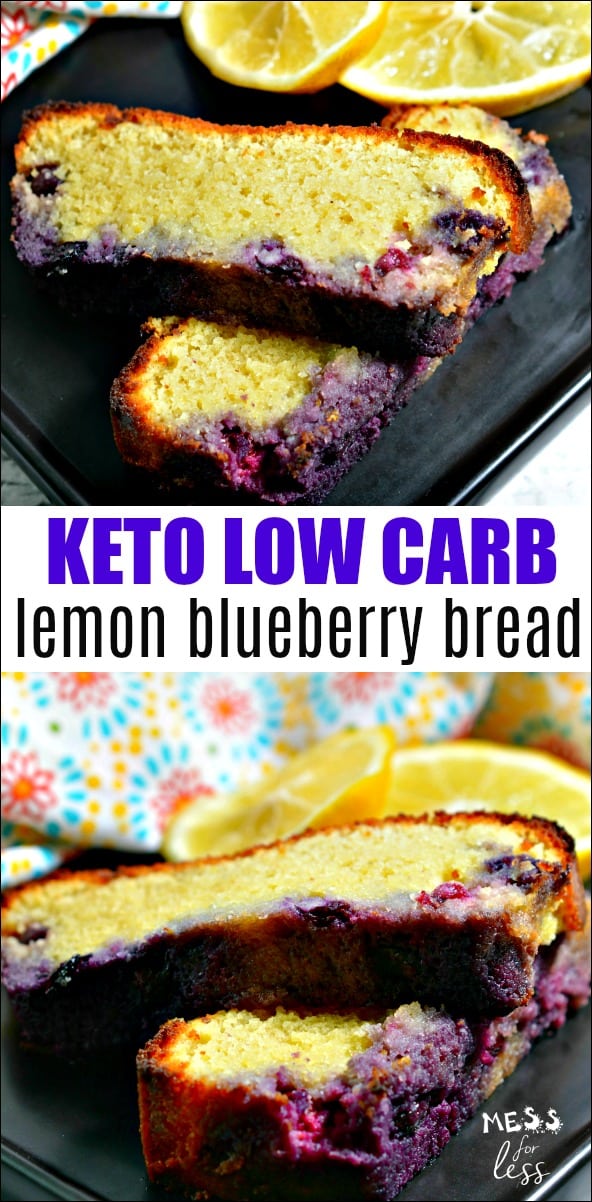 This Keto Low Carb Lemon Blueberry Bread will help satisfy those cravings for baked goods in a way that keeps you on program. The fresh lemon and blueberry flavors make this perfect to serve with a cup of tea or coffee. Click to get the recipe!