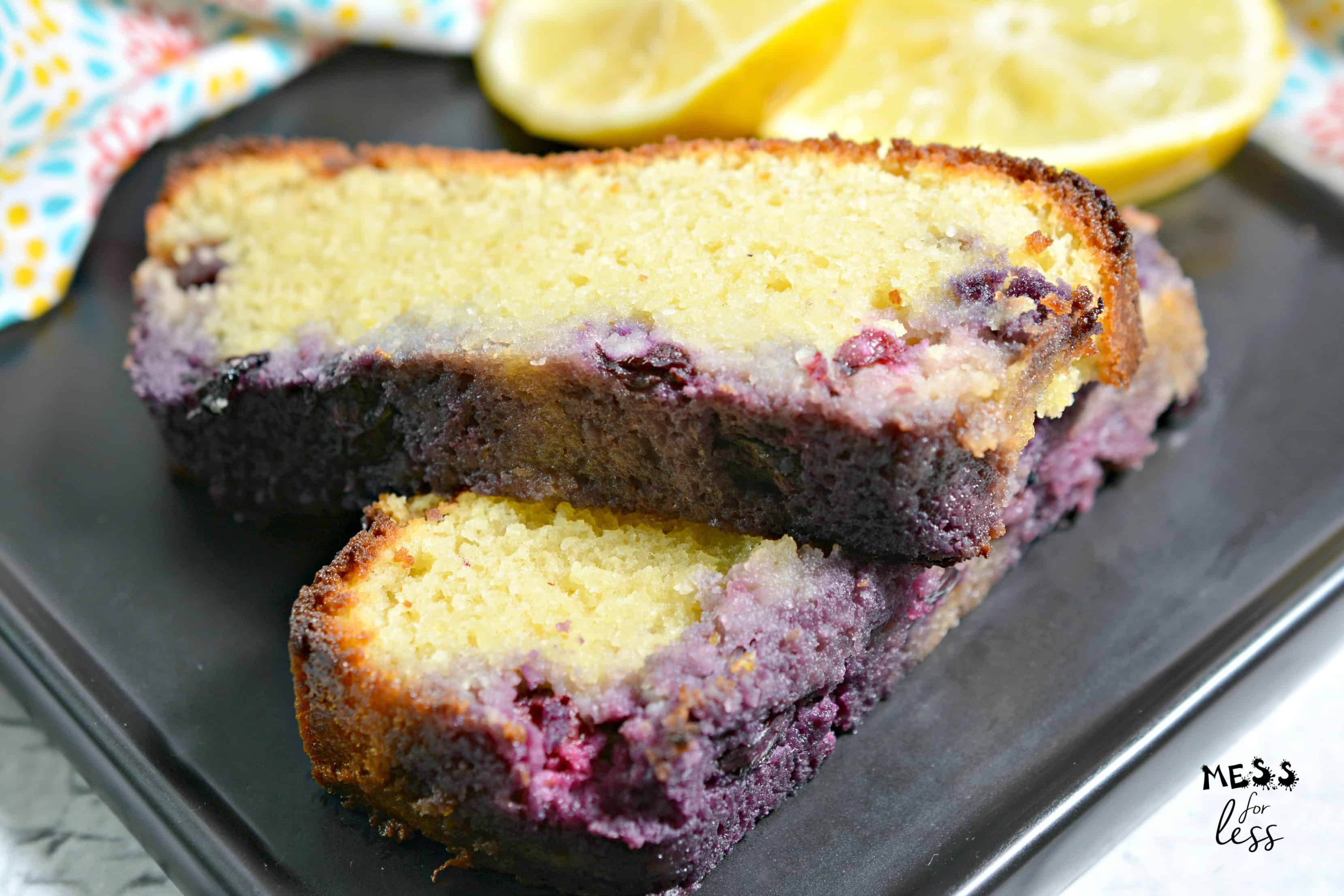 Keto Low Carb Lemon Blueberry Bread