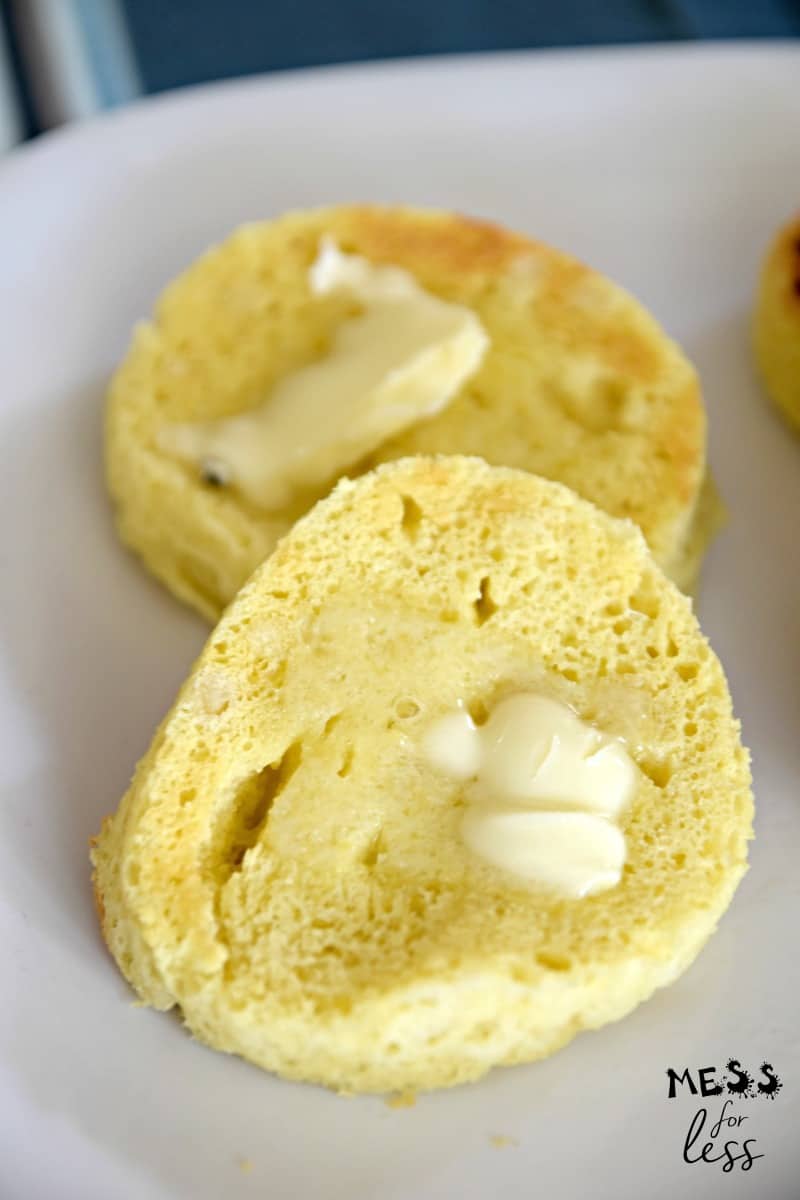 keto mug bread with butter