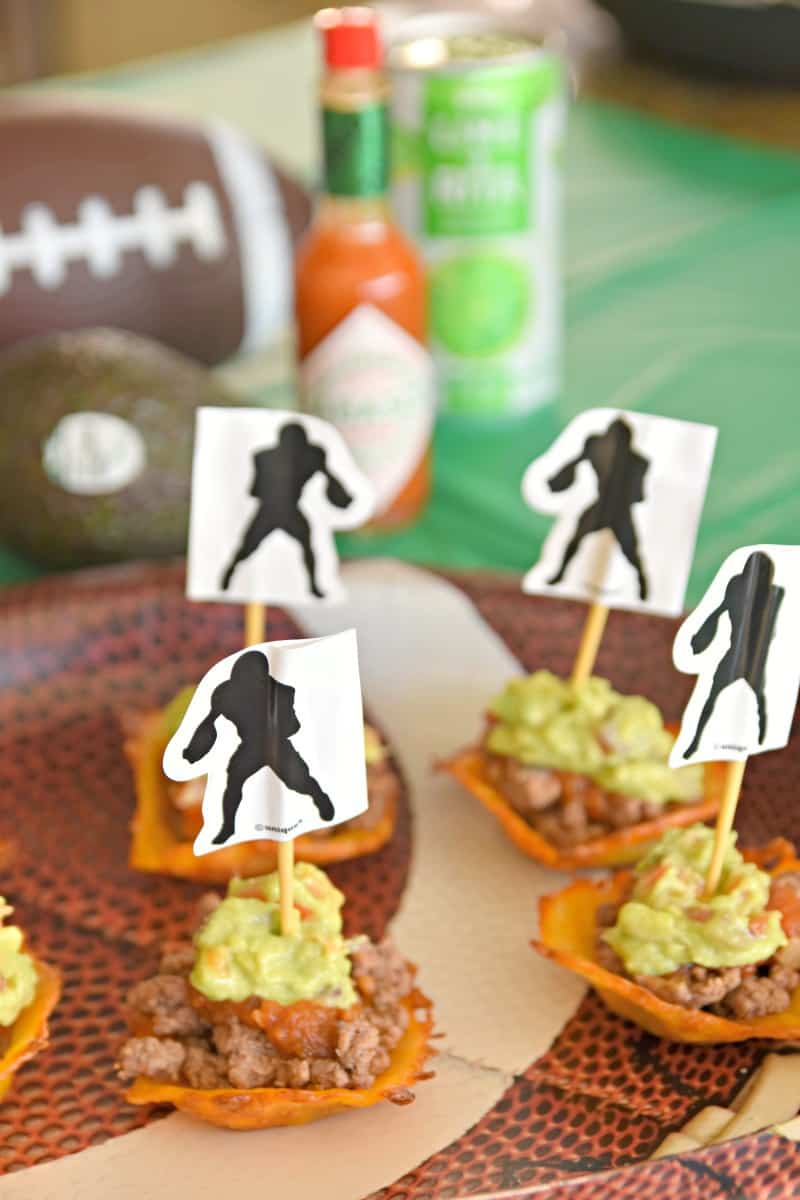 #ad Cheesy Taco Cups with Guacamole