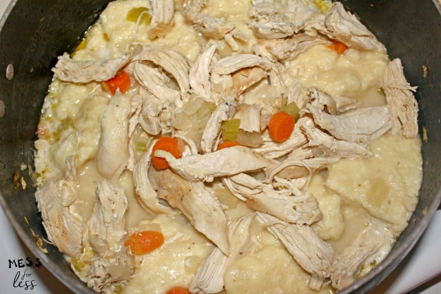cooking chickens and dumplings
