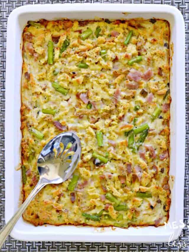 ham and asparagus casserole recipe-1