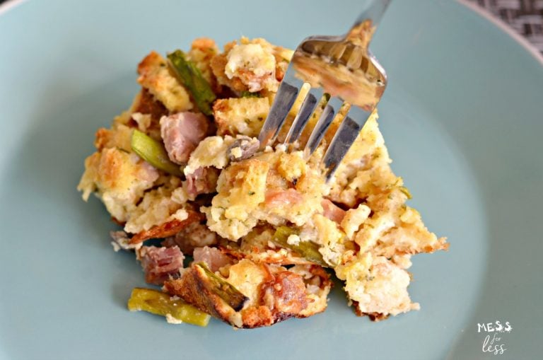 Ham and Asparagus Casserole Recipe Mess for Less