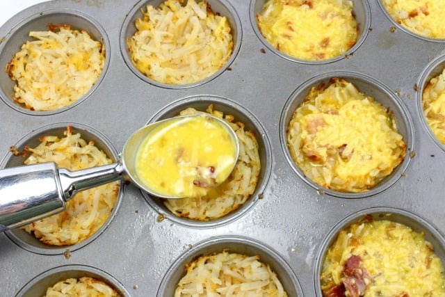 how to make hash brown egg muffins