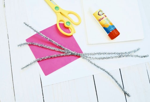 twisted silver pipe cleaners