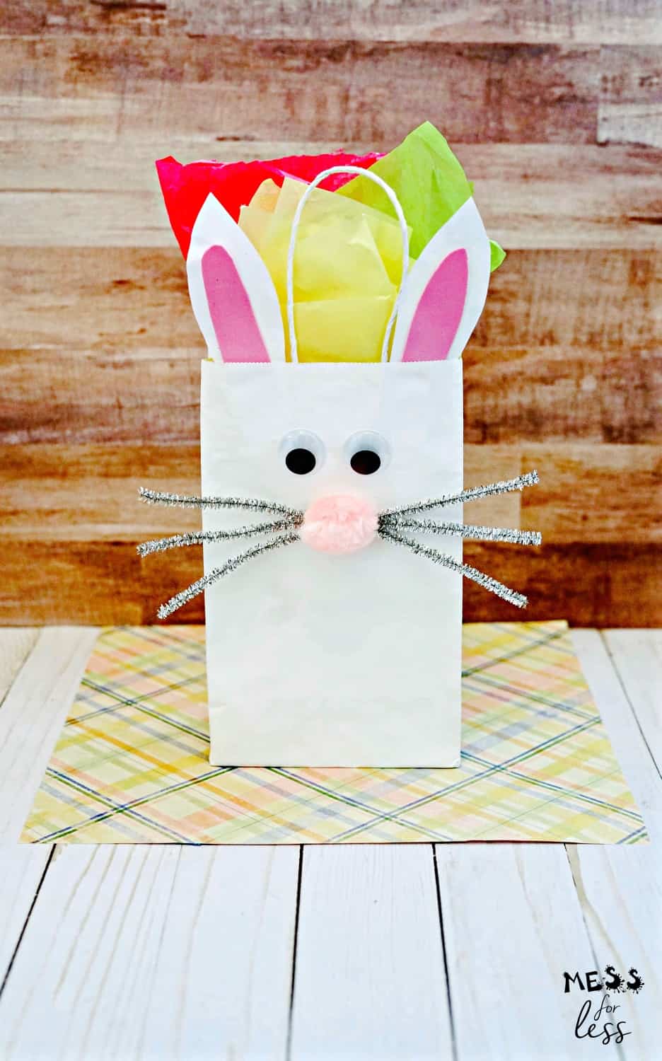 how to make an easter bunny gift bag