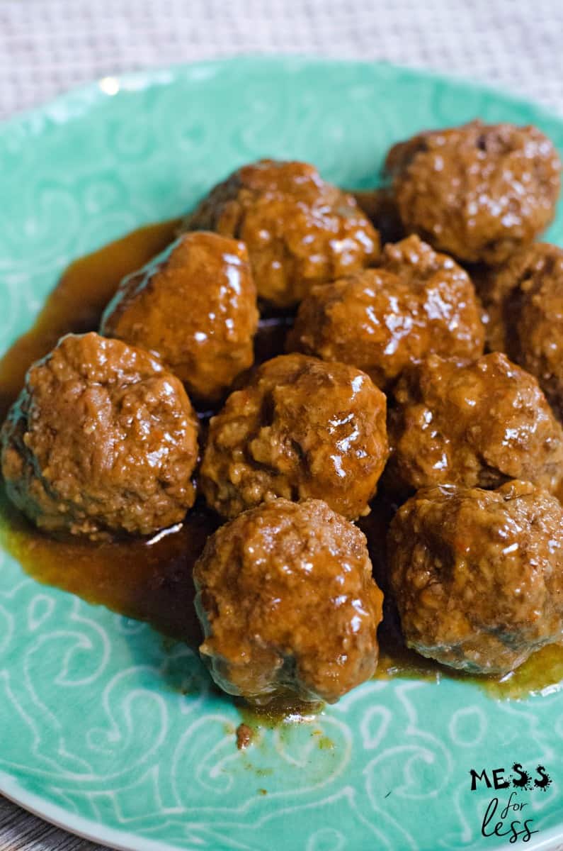 Instant Pot Meatballs with BBQ Sauce 