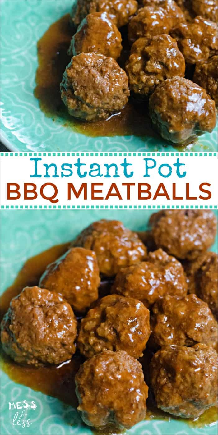 These Instant Pot Meatballs with BBQ Sauce could not be any easier to make. There is very little work involved, but your guests won't know that. These are delicious as part of a main course or as a party appetizer. 