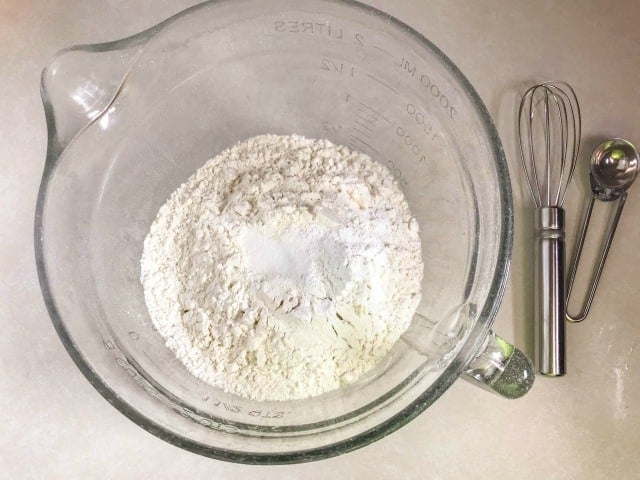 flour in a bowl