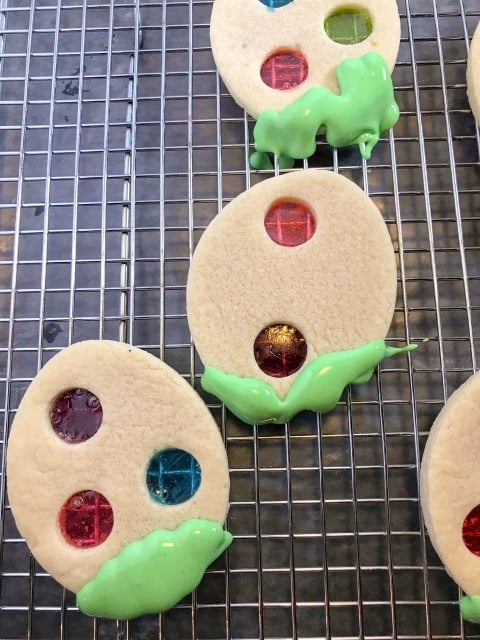 cookies on cooling rack