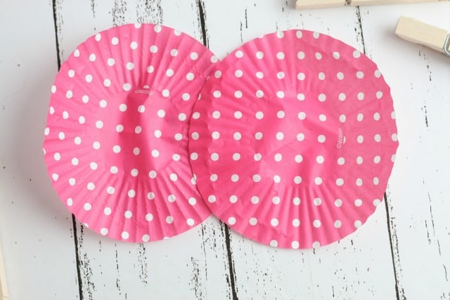 pink polka dot cupcake wrappers