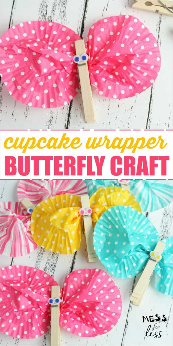 Cupcake Wrapper Butterfly Craft