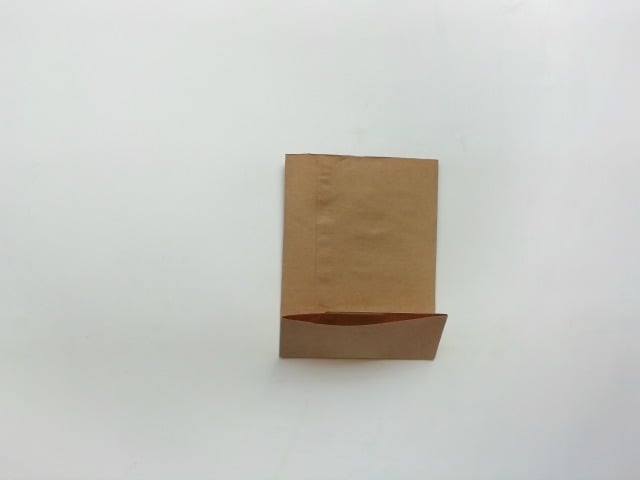 brown paper folded
