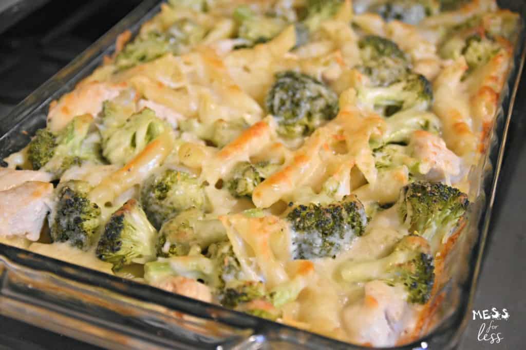 Chicken Broccoli Alfredo Bake Mess for Less