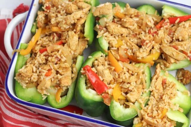 chicken stuffed peppers