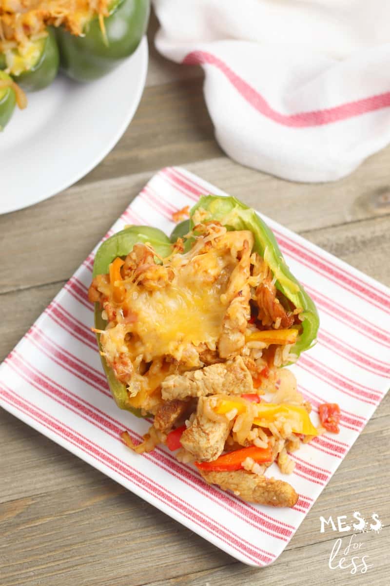 chicken stuffed peppers