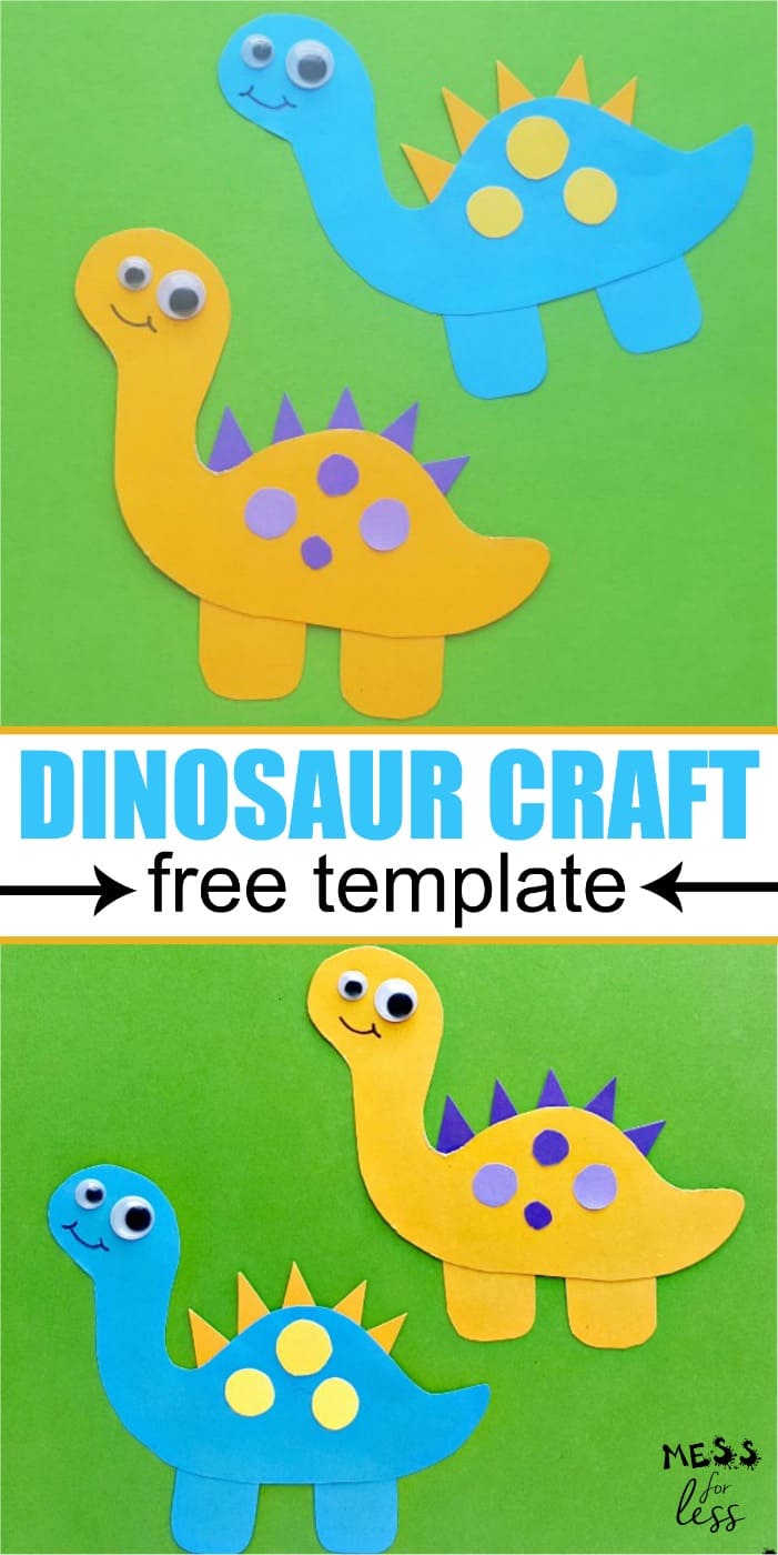 Dinosaur Craft for Kids Mess for Less Dinosaur Craft for Kids Mess for Less